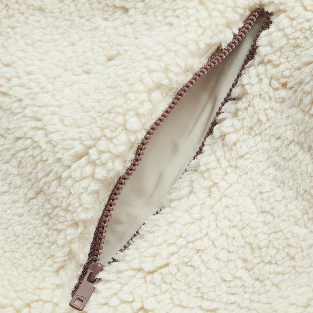 Li Ning Sportovní Módní Série Fleecová Teplá Ležérní Všestranná Volná Stojáček Větruodolná Fleecová Bunda Unisex Bunda Mlha-Khaki AFDUC95-5