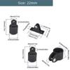 High Strength Marine Boat Fixing Sliding Sleeve Corrosion Resistant Practical Yacht End Cap Versatile Sturdy Bimini Top Cap