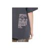 We11done Letter Print Round Neck Short Sleeve T-Shirt Unisex Tops Charcoal WD-TT2-24-761-U-CH