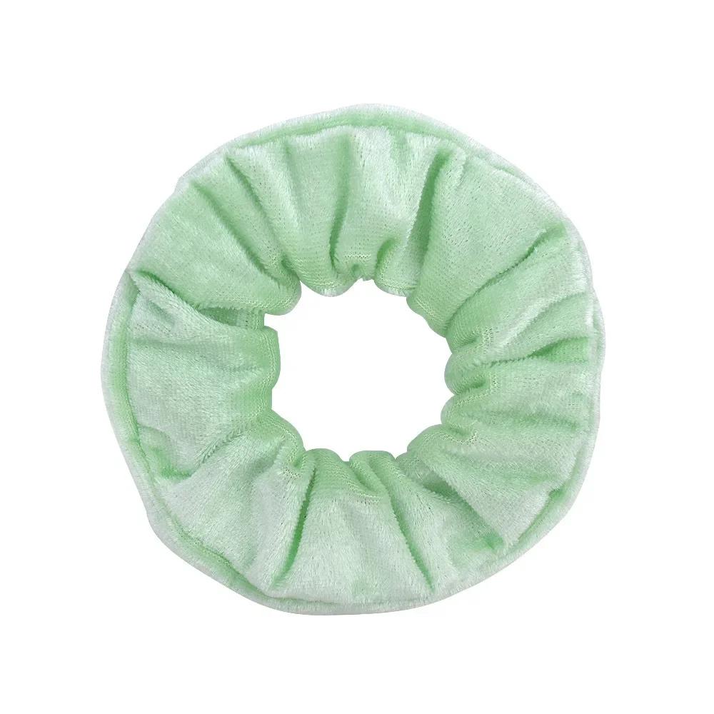 1 stuks Effen Kleuren Fluwelen Haar Scrunchies Dames Meisjes Paardenstaart Houder Hoofdband Elastische Haarbanden Haaraccessoires