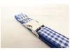 Blue Plaid Dog Collar and Leash Set with Innovative Design