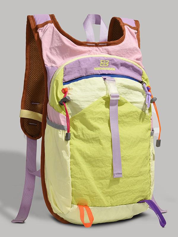 Women's Lightweight Color Block Backpack for Outdoor Sports, Travel, and Mountaineering