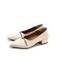 Sesto Women's Metallic Strap Babouche Pumps, Size 24.0cm, Ivory, dap8800-IV-240