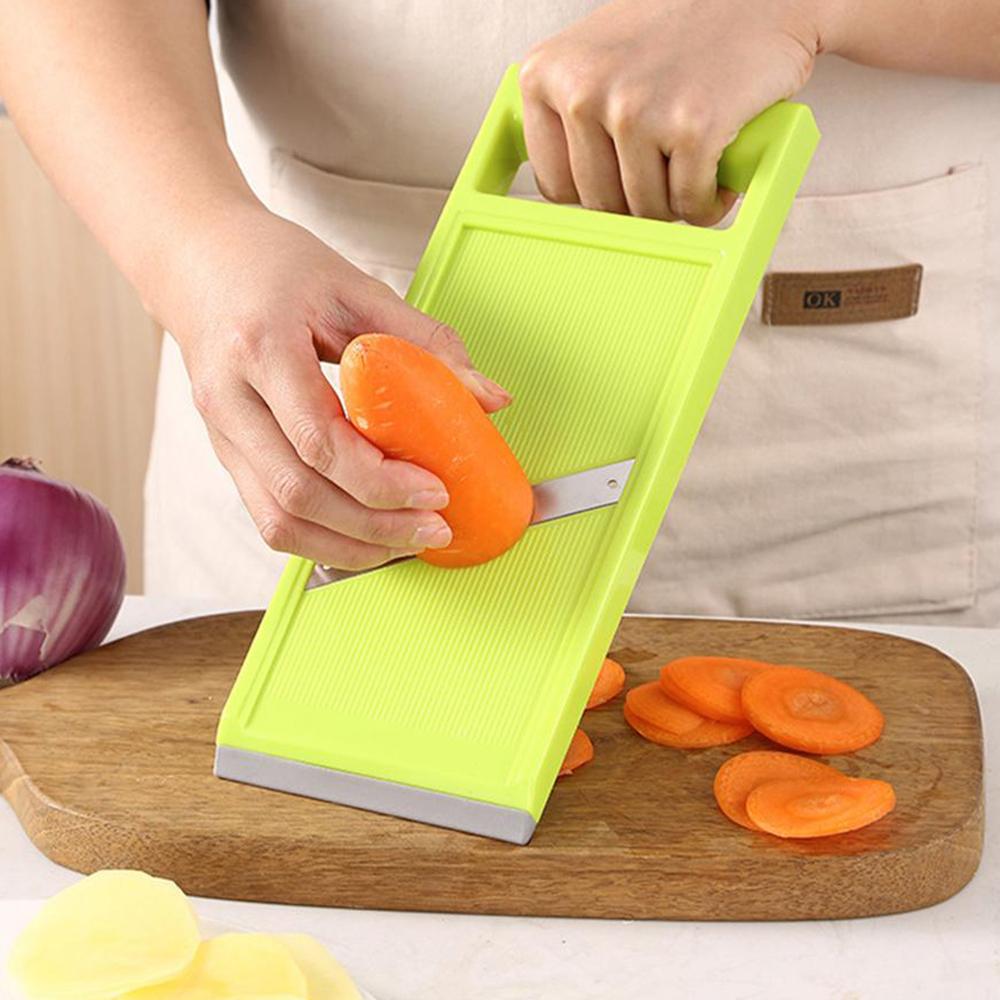 1Pc Multi-Purpose Home Kitchen Tool Manual Vegetable Slicer Stainless Steel Portable Kitchen Shredder Potato Cabbage Cutter