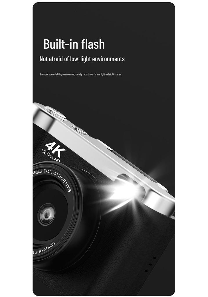 HD Retro CCD Flip Screen Digital Vlog Camera for Students
