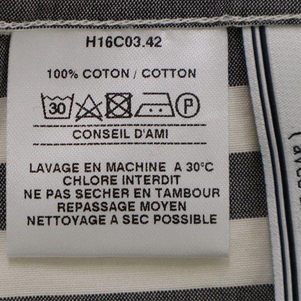 Ami Alexandre Mattiussi Striped Pattern Long Sleeve Button Down Shirt 39 Men's Used