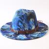 New European and American style letter printing fashion top hat men's and women's fashion jazz hat sunscreen sun hat