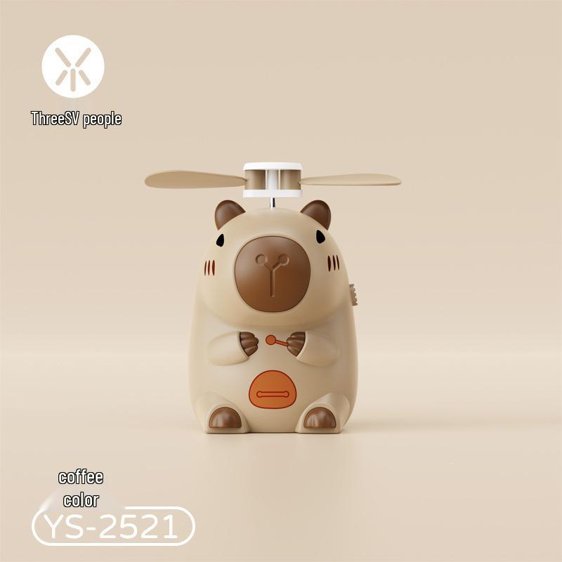 2026 Portable Cartoon Neck Fan: USB Rechargeable, Handheld, Mini Size for Students New