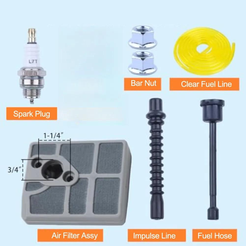 Enhanced Chainsaw Performance Maintenance Kit Air Filter Kit Multicolor Chainsaw Tune-up Kit Air Filter Element Bar Nuts