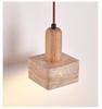 Yellow Travertine Wabi-Sabi Ceiling Light for Entryway or Balcony