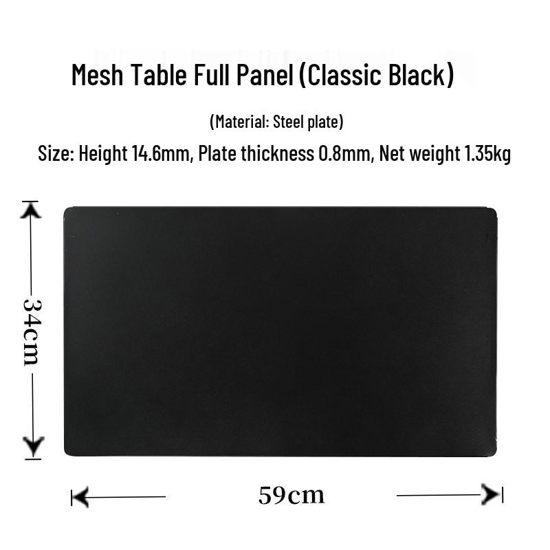 

Многоцветный кованый железный набор для кемпинга со столешницей-сеткой для хранения и ограждением для костра