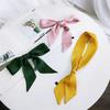 New Women Ribbon Silk Scarf Solid Beautiful Girls Hair Band Bag Handle Wraps Neckerchief  Autumn Small Neck Scarves