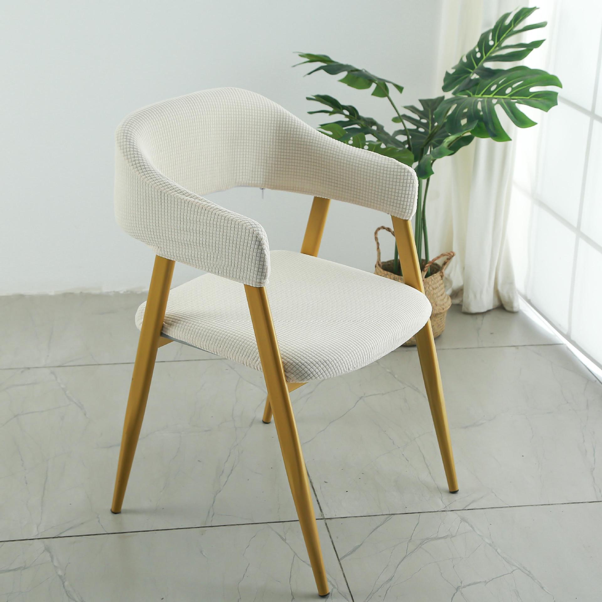 

Утолщенная эластичная ткань полые стулья набор для ресторана ресторан разделенный чехол для стула 38*40cm