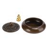 Household Copper Incense Burner Indoor Incense Burner Holders Craft Decoration (3.5 Inches)