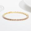 Fashion Niche Spring Summer Colorful Bucket Zircon Bracelet Hot Selling Electroplated Color Preservation Bracelet High-end Feel