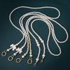 Cute 100-120Cm Purse Pearl Strap Beaded Chain Replacement Bag Pearl Chain Diy Bag Accessory Handbag