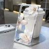 Transparente weiße Pfirsichblüten-Handyhülle Für iPhone 17 16 16E 15 14 13 12 11 Pro Max X XR XS Max 7 8 Plus 17 Air Weiche Abdeckung