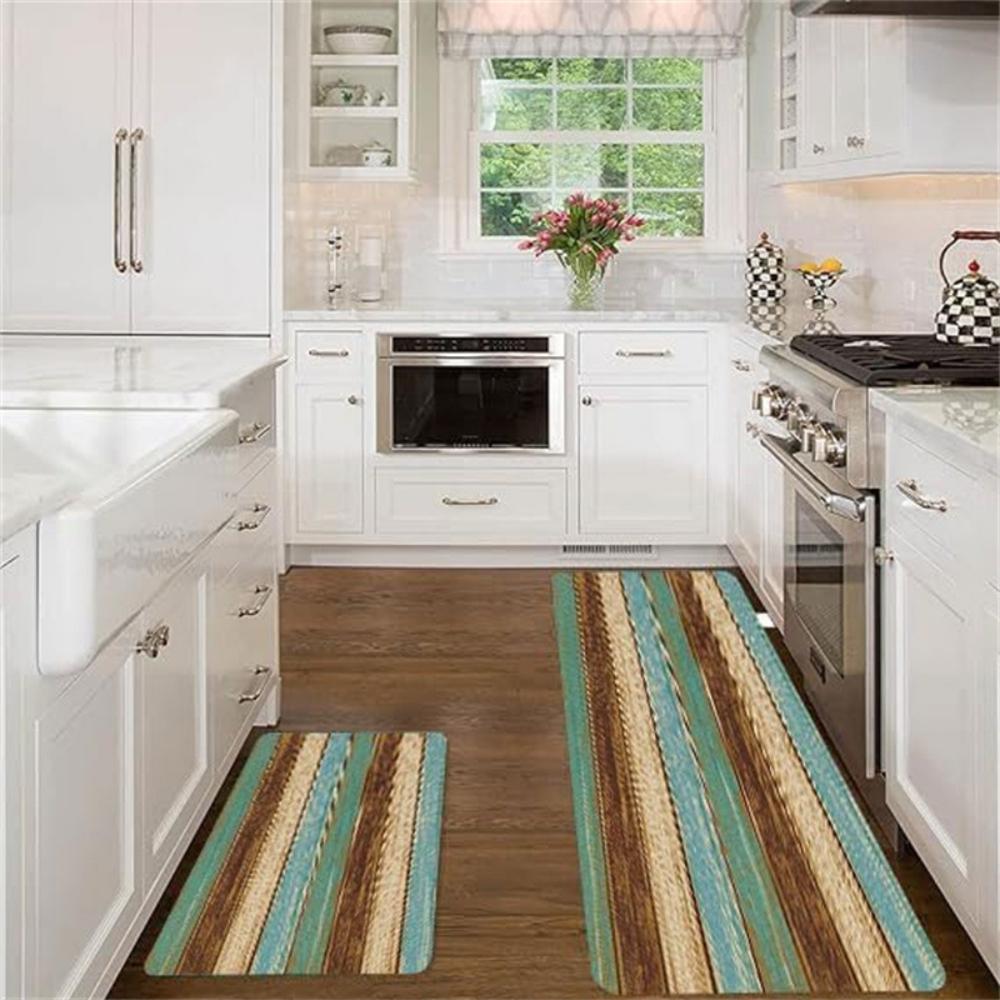 Nonslip Kitchen Floor Mat Fun Wooden Stripes Decor Rug Hallway Nonslip Rug Laundry Room Washable Mat Bedside Rug Entry Doormat