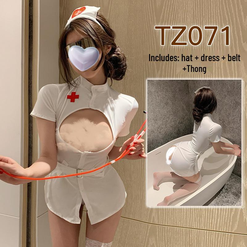 Jiuli Qingchuan Sexy Sheer Lingerie Set - Pure Desire See-Through Pajamas with Webbing Fun.