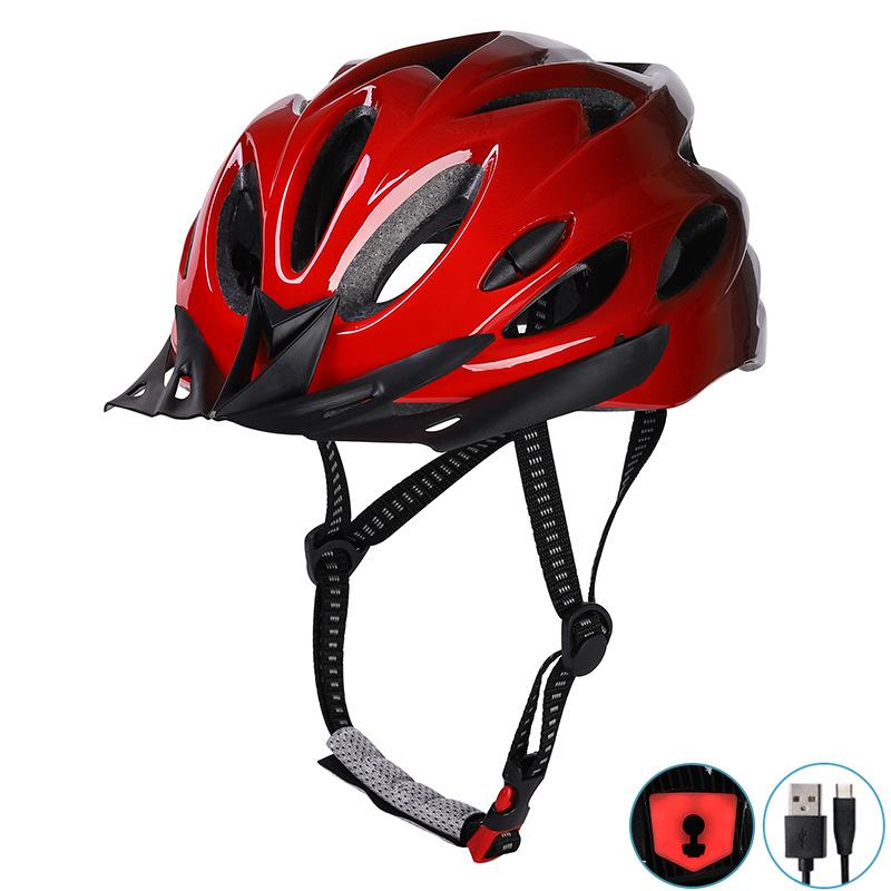 Safety Bike Helmet for Men & Women with Built-in Rear LED Light