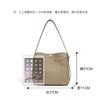 2025 Nischendesign Schultertasche High Sense Retro Neue Textur Messenger Bag Mode Vielseitige Bucket Tote Bag