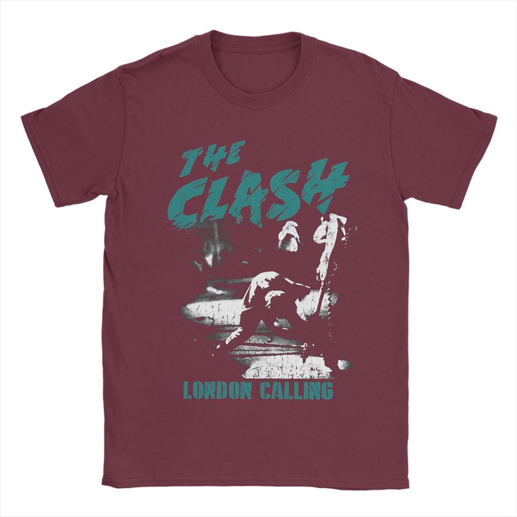 The Clash London Calling T Shirt for Men 100% Cotton Vintage T-Shirts O Neck  Tee Shirt Short Sleeve Clothes 4XL 5XL