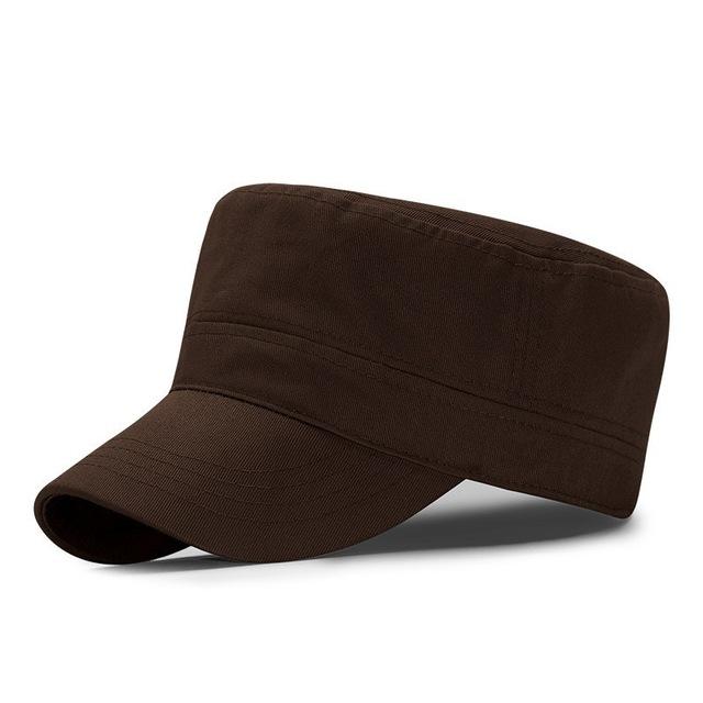Big Head Man Large Size Pure Cotton Army Flat Cap Outdoors Baseball Cap Summer Polyester Plus Size Military Hat 55-60cm 60-65cm