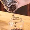 Transparent Glass Storage Jar with Acacia Wood Lid