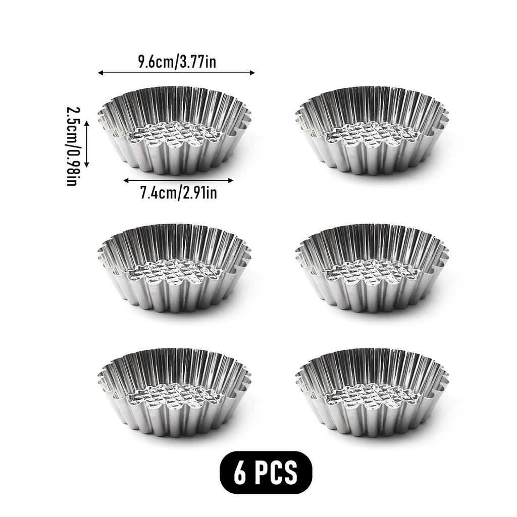 Aluminum Alloy Canelé Mold, French Pastry Non-Stick Tart Pan, Kitchen Baking Tool