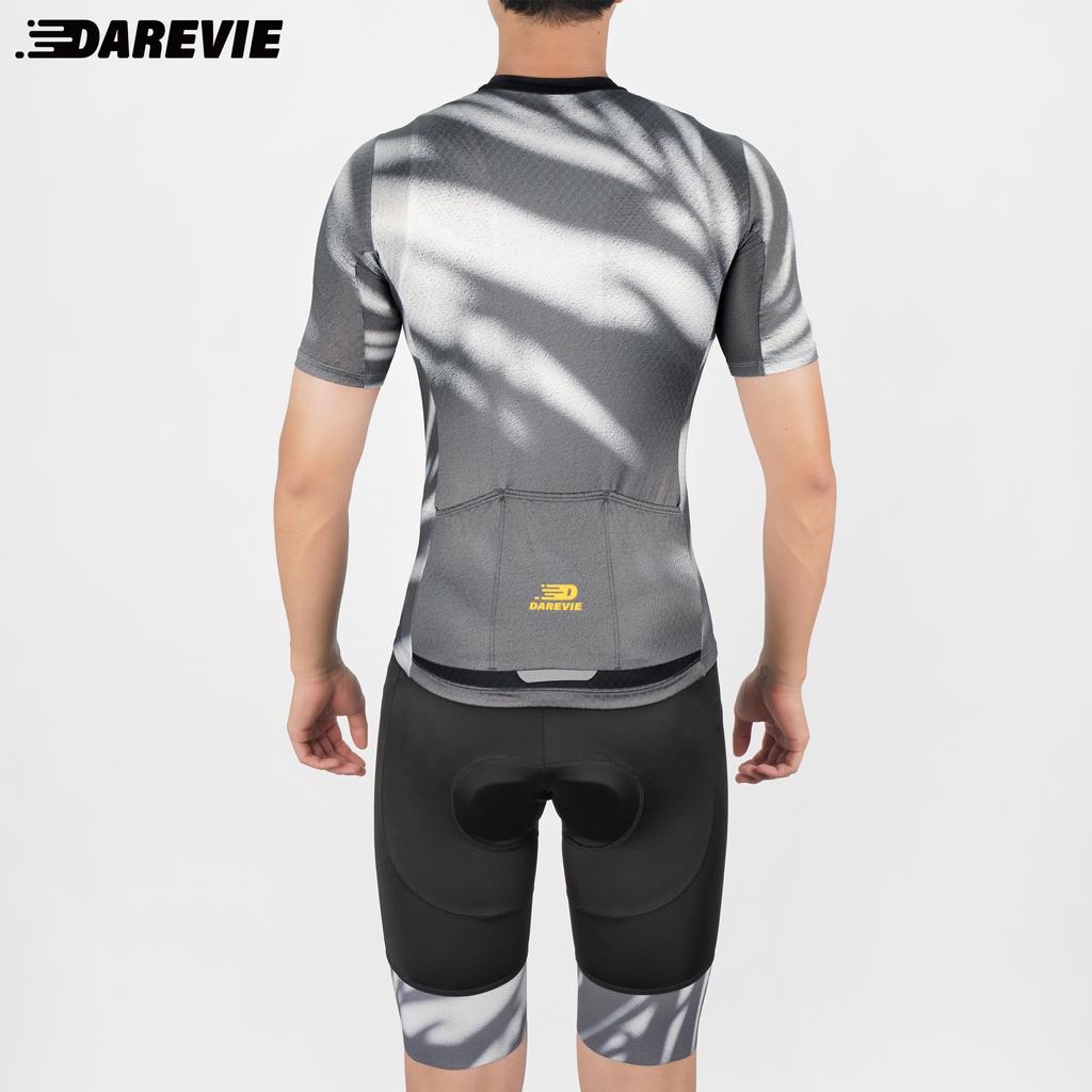 DAREVIE Herren Radhose Trainingslevel Radsportset Trägerhose Herren Radsport 80kg/m³ Polster Atmungsaktive Träger-Radhose Mann