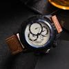 Personality Trend Temperament Men'S Watch Casual Business Belt Quartz Watch Men