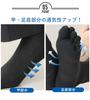 Shoshugen Crew Antibacterial and Set of Available in and Gray Men's Five-Toe Socks, Odor-Deodorizing, 6, Black, Charcoal,