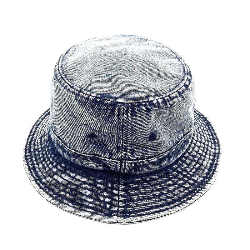 2024 New Design Fashionable Vintage Unisex Casual Fishing Denim Caps Cowboy Washed Denim Jean Bucket Hats