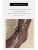 Rapid Delivery: 2025 Women's Retro Hidden Heel Western Motorcycle Boots