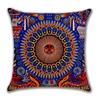 Hot Ethnic Meico Patterns Linen Pillows Case Indian Apollo Abstract Painting Cushions Case Sofa Couch Throw Pillows Decor HomeMH,