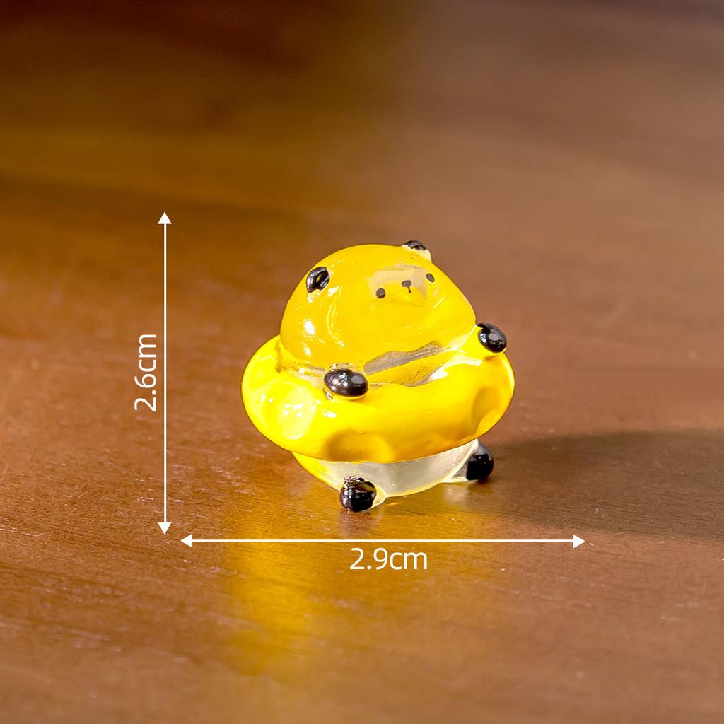 6Pcs/lot Cute Luminous Panda Animal Miniatures Mini Figurine Glow In the Dark Fairy Garden Decoration Micro Landscape