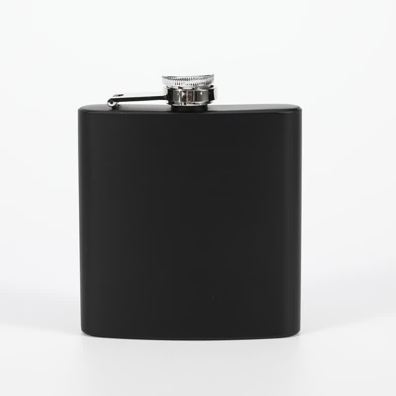 Matte Black 8oz Stainless Steel Hip Flask