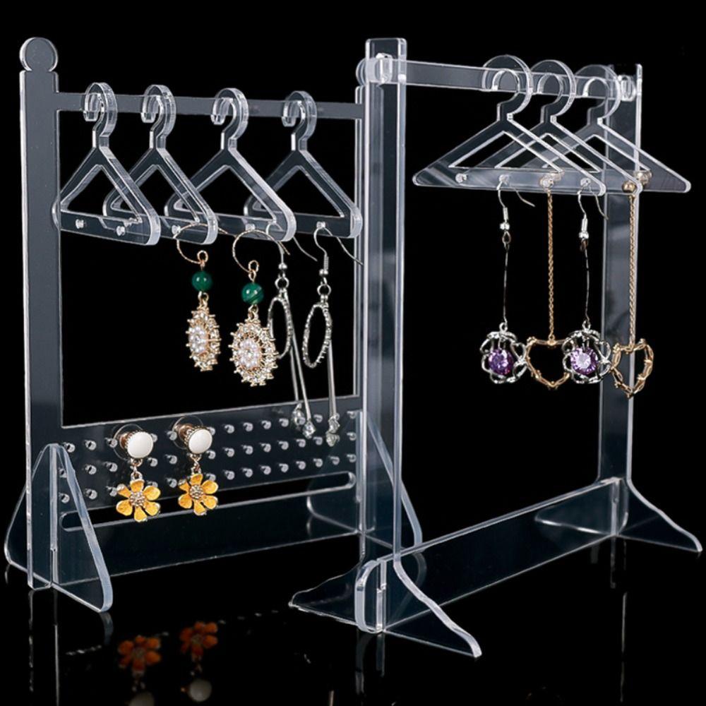 

Shape Coat Hanger Coat Hanger Earrings Stand Organizer Jewelry Display Holder Earring Display Stand B