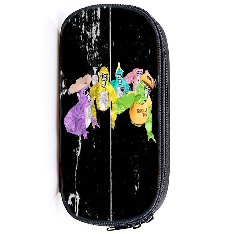 Gorilla Tag Monke Pen Bag Cartoon Monkey Stationery Box Pencil Case Cute Anime School Student Supplies Gift Stationary Organizer