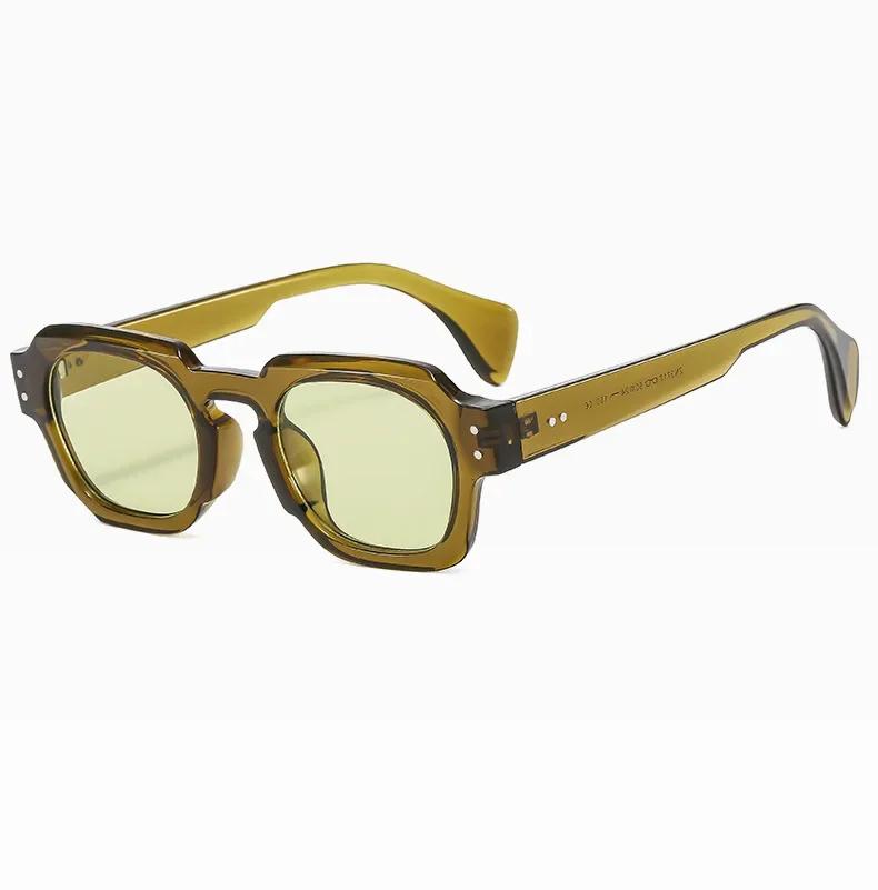 Nye Vintage Firkantede Solbriller Menn Kvinner Merke Designer Solbriller Mann Kvinne Mote Kjørebriller Speil