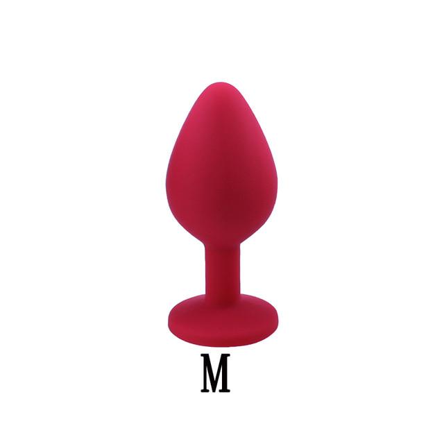 3Pcs/Set Safe Butt Plug With Crystal Detachable Jewelry Anal Plug Vagina Clitoris Vibrator Sex Toy