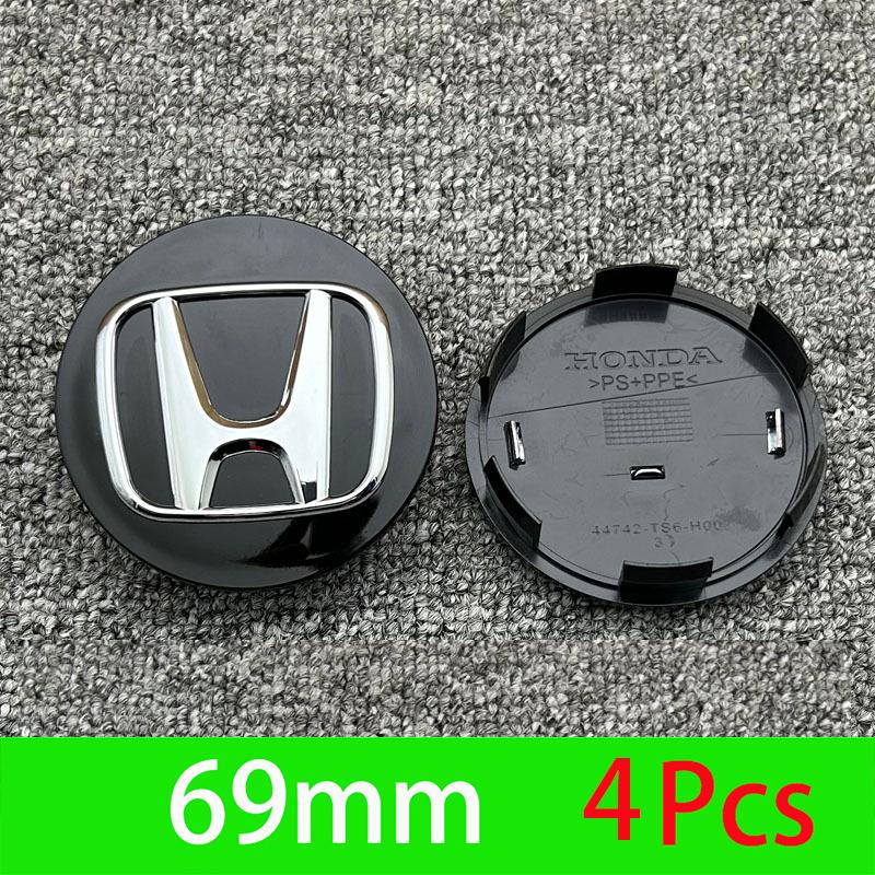 4Pcs Car Emblem Wheel Center Hub Cap Accessories For Honda Civic FIT Accord Prelude CRV 5th City CRZ CRX Jazz HRV Pilot Odyssey EFTXY1