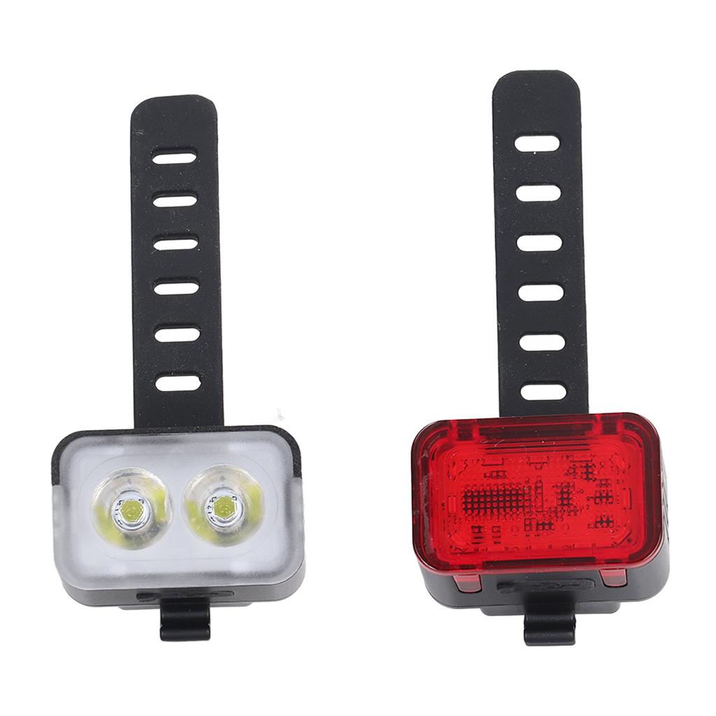 Bike Lights Rechargeable Bicycle Lights Set IPX6 Waterproof Bike Lights for Night Riding Cycling Safety Front Light LED