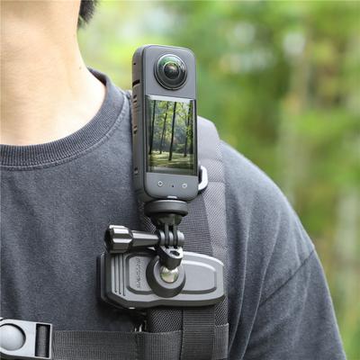 Backpack Clip for Insta 360 X4 X3 GO 3 3S ACE PRO 2 Holder Bracket for DJI OSMO Pocket 3 Magnetic Mount Action Camera Accessory