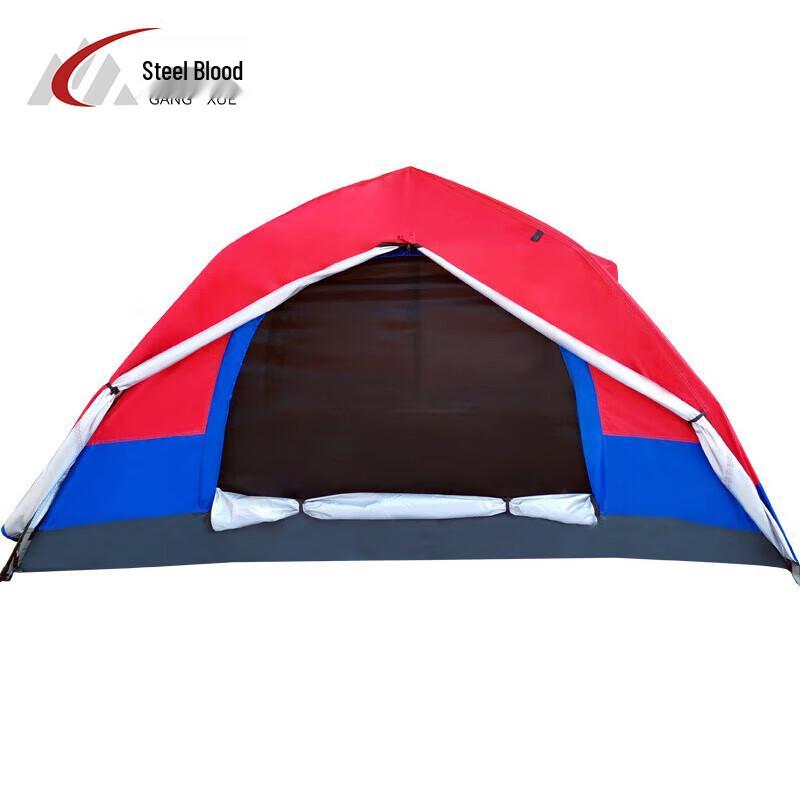 Steel Blood Red/Blue Emergency Portable Tent