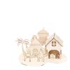 Eastern Artistic Middle Celebration Wooden Decor Accent For Festive Occasions Handmade Diy Puzzle Art Piece