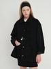 Beirut Oversized Suede Work Jacket Black