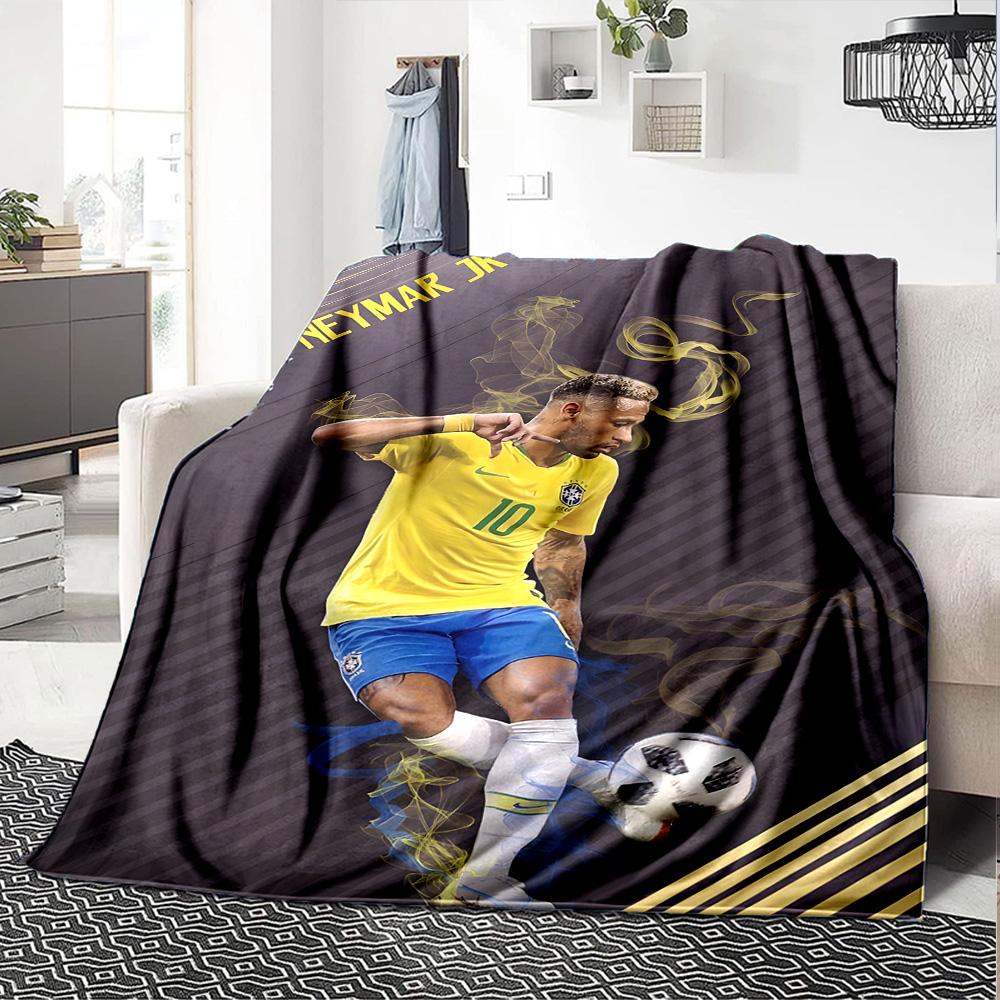 1pc Neymar14 Blanket, Gift, for Men and Women, Soft Blanket, Good for Sofa Bed Couch Travel, Lightweight Flannel Blanket