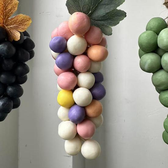 Grape Cluster Handmade Soap 250g Scented Cold-Process Soap for Face Body Realistic Moisturizing Soap Gift for All Skin Types