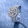 2026 Inlaid Square Bag Zircon Ring Women's Light Luxury Personality Ring Index Finger Ring